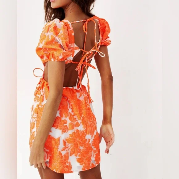 Sage & Paige - Aperol Mini Dress Orange - size xs - Picture 2 of 11